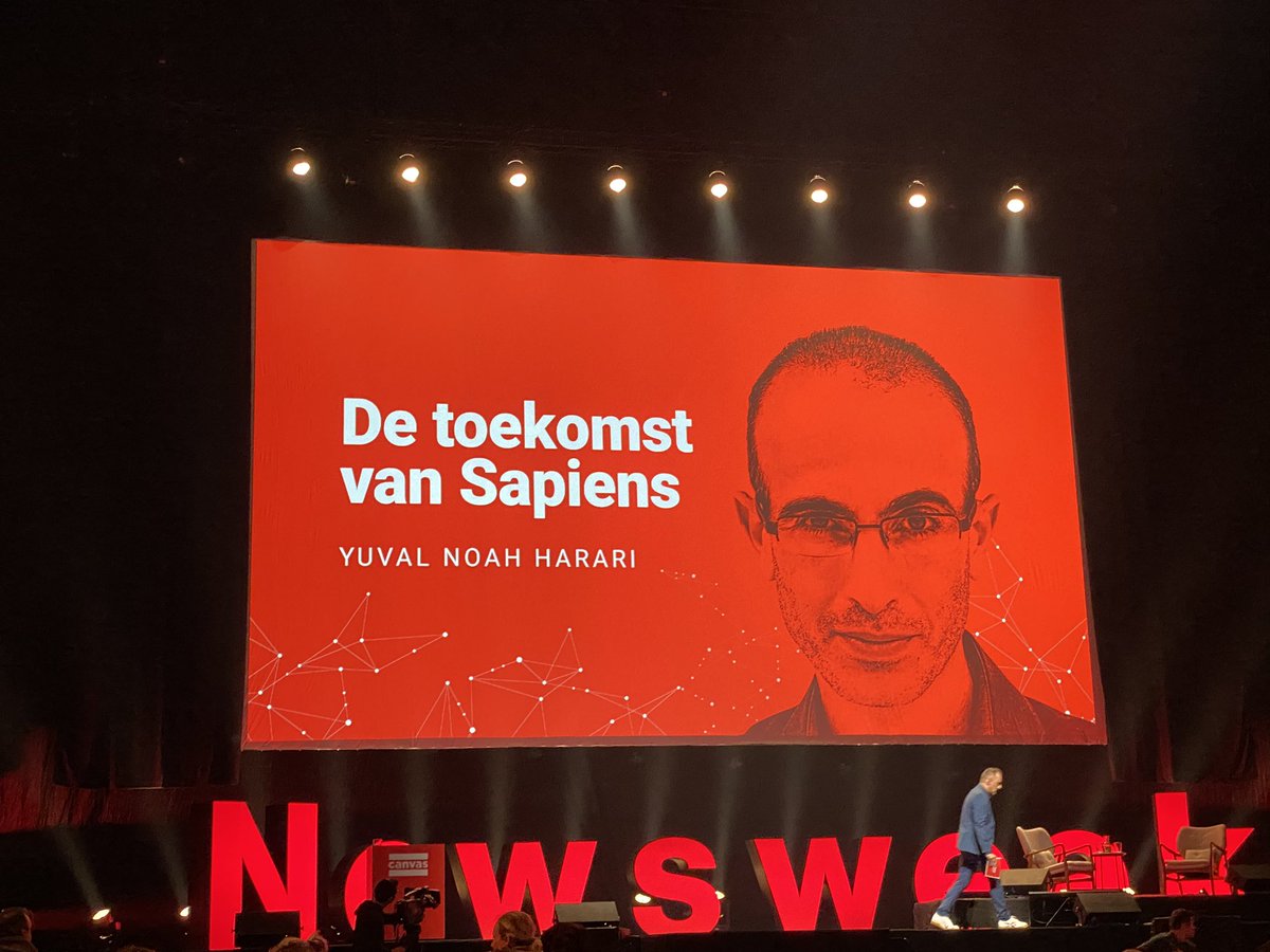 Monday night #inspiration <a href="/harari_yuval/">Yuval Noah Harari</a> <a href="/sportpaleis/">Antwerps Sportpaleis</a>
