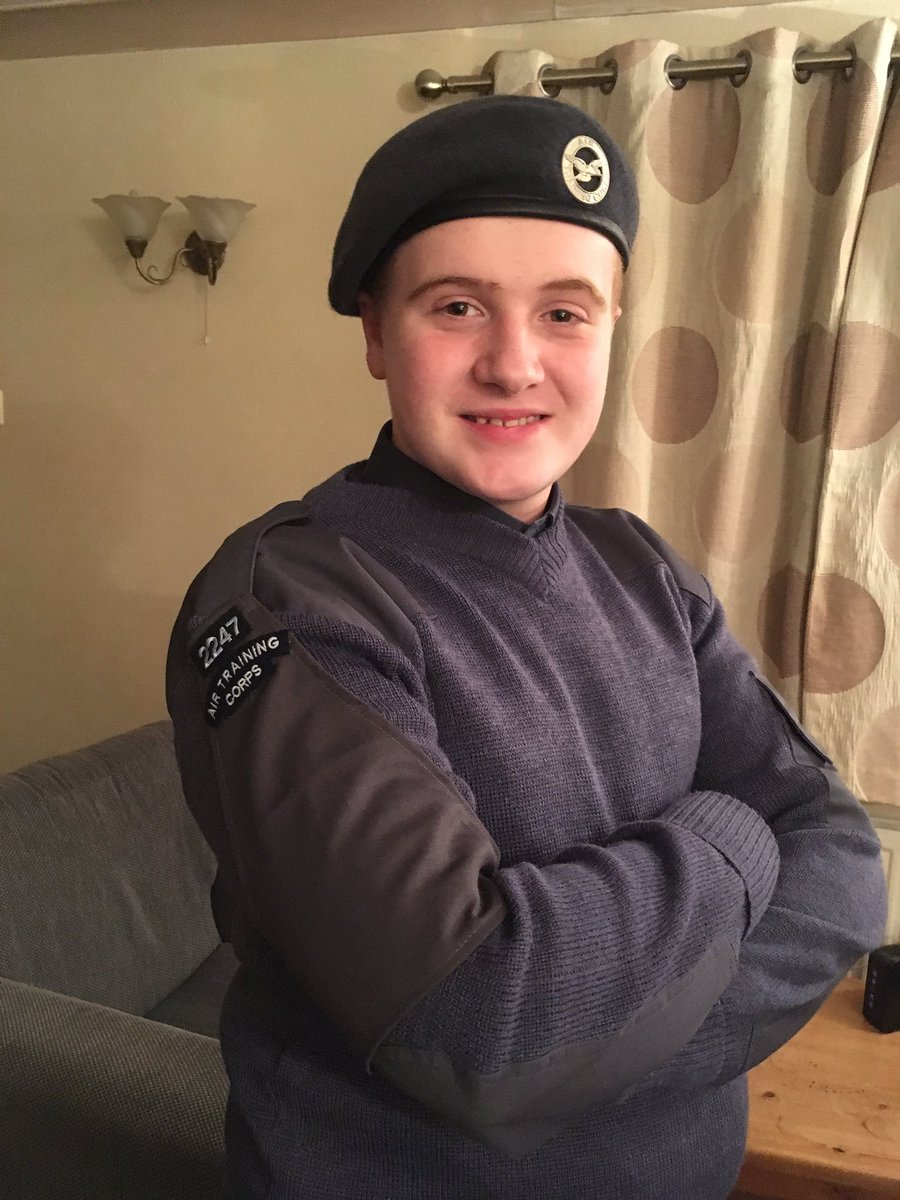 sar1980's tweet photo. First time in uniform, very proud mum!! #aircadets #2247squadron https://t.co/wlmRggnzUs