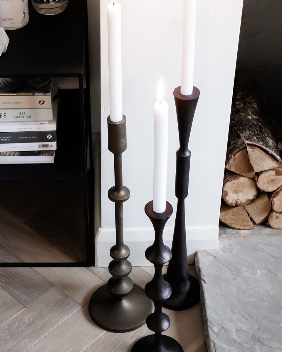 VenoorLiving's tweet photo. Introduce a look of stylish elegance into your home with our Sirsa Candle Stands. Seen here in @designhunter_uk's gorgeous minimalist  living room, they will add a sculptural element to any space. https://t.co/CFwVHLKnwv