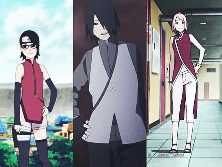 O Xrhsths Sarada Brasil Sto Twitter Sarada E Sasuke Com Certeza Pegaram Essa Mania Da Sakura Eu Achei Tao Fofinho Eles Pegando A Mao Na Cintura
