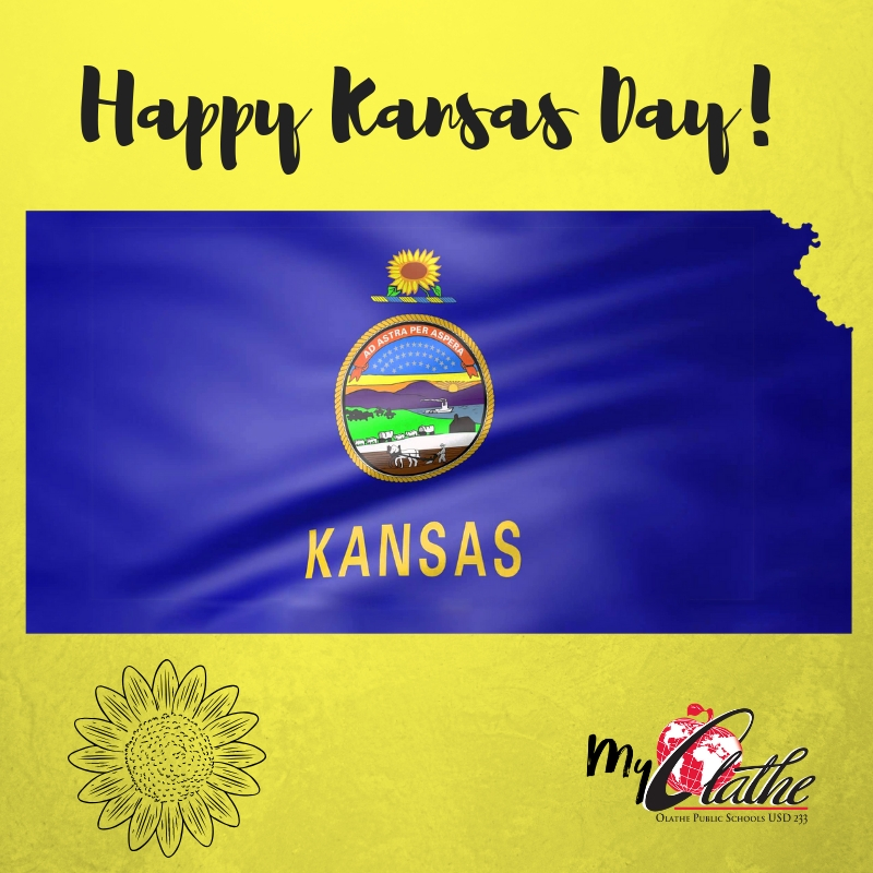Happy 159th Birthday, Kansas! 

On this day in 1861, Kansas became the 34th state to enter the union.

#AdAstraPerAspera x #MyOlatheSchools