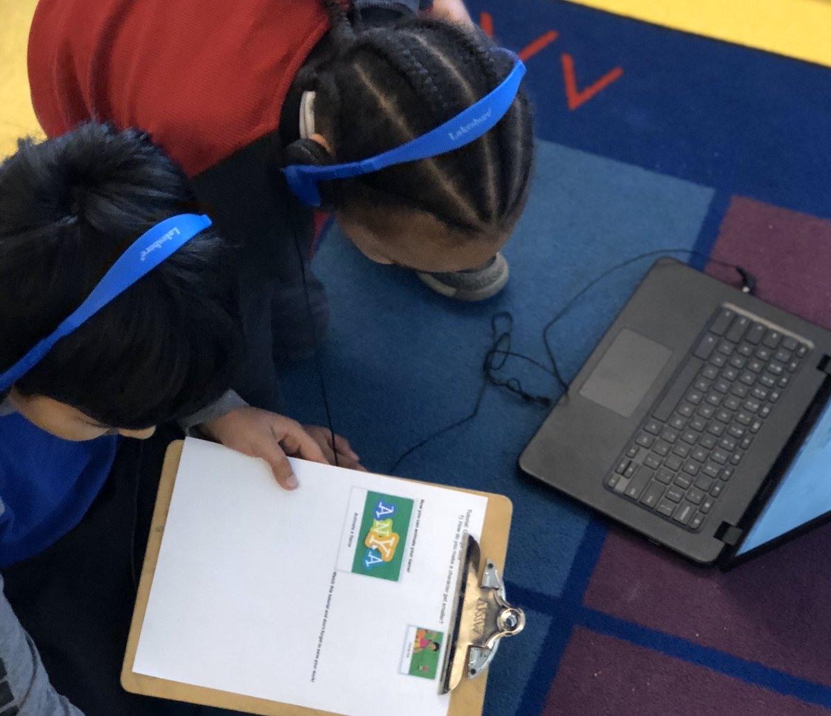 K_5_STEM_SAU57's tweet photo. We are using a set of guided questions to help keep our coders on track while they learn about Scratch using tutorials. #STEMschool @souleschool #allkidscode @PLTWorg @scratch https://t.co/onfATUogT9