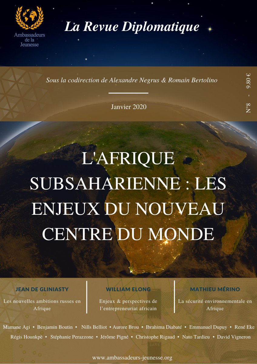 Christophe RIGAUD (@afrikarabia) on Twitter photo #Afrique #RDC : A lire ! la Revue Diplomatique n•8 - L’#Afrique #subsaharienne : Les enjeux du nouveau centre du monde. Avec les contributions de Jean De #Gliniasty, <a href="/ElongWilliam/">William Elong</a>, <a href="/MathieuMerino/">Dr. Mérino Mathieu</a>, <a href="/Emdupuy/">Dupuy Emmanuel</a>, <a href="/sperazzone/">@stephanieperazzone.bsky.social 🍉 🇨🇩</a>, et ... <a href="/afrikarabia/">Christophe RIGAUD</a>. A commander👉 ambassadeurs-jeunesse.org/p/revue-diplom #Afrique #RDC : A lire ! la Revue Diplomatique n•8 - L’#Afrique #subsaharienne : Les enjeux du nouveau centre du monde. Avec les contributions de Jean De #Gliniasty, <a href="/ElongWilliam/">William Elong</a>, <a href="/MathieuMerino/">Dr. Mérino Mathieu</a>, <a href="/Emdupuy/">Dupuy Emmanuel</a>, <a href="/sperazzone/">@stephanieperazzone.bsky.social 🍉 🇨🇩</a>, et ... <a href="/afrikarabia/">Christophe RIGAUD</a>. A commander👉 ambassadeurs-jeunesse.org/p/revue-diplom