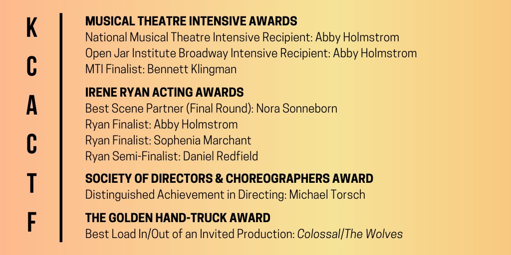 theatre_at_ncc's tweet photo. An amazing week at #kcactf5 and we couldn't be more proud! https://t.co/iIoRTX91FU
