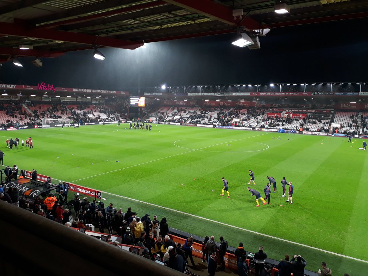 AidanParry3's tweet photo. Ready for tonights game @afcbournemouth vs @Arsenal with nice view https://t.co/A3Botm11GQ
