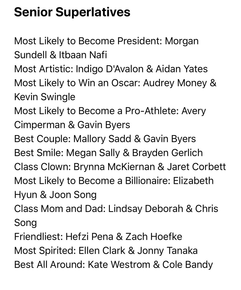 CHHS Yearbook (@chhs_yearbook) on Twitter photo Congratulations to the following seniors! Make sure to come to the yearbook room (F115) tomorrow (Tuesday, 1/28) dressed and ready for a picture at the start of 4th period. #CHPantherPride #thepride2020 Congratulations to the following seniors! Make sure to come to the yearbook room (F115) tomorrow (Tuesday, 1/28) dressed and ready for a picture at the start of 4th period. #CHPantherPride #thepride2020