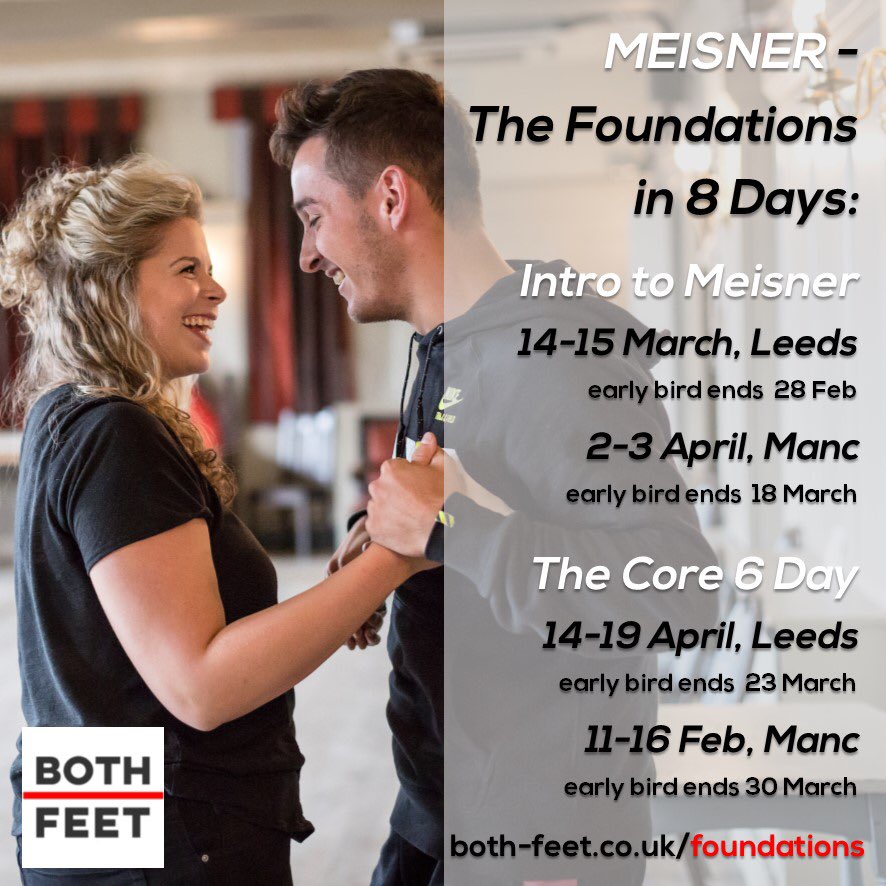 Our next intro and core courses are getting booked up! 
Challenge yourself to try something new, take 2 days to explore a new technique and then see if you want to come back for more- you owe it to yourself to be the best actor you can be
#jumpin #bothfeet #MondayMotivation