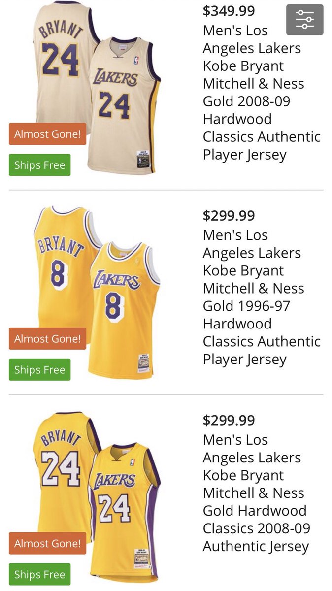 kobe jersey price