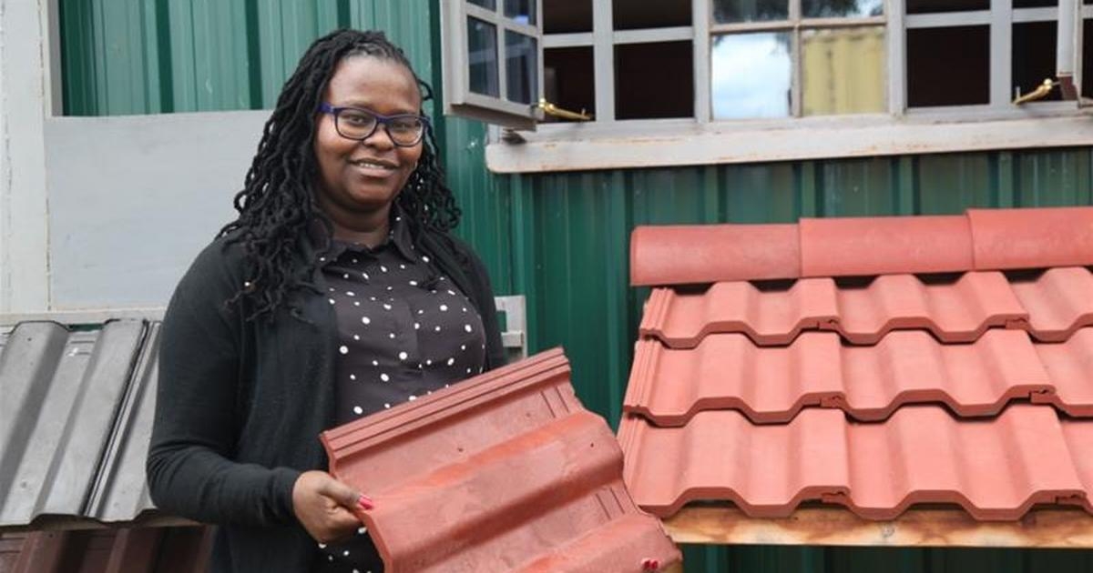 This is an incredible innovation coming out of Kenya. These roofing tiles are made from #recycled plastic and are available at equal cost to ones made from concrete or clay. #CircularEconomy #Construction readyforsocial.com/4a4ca2037d7