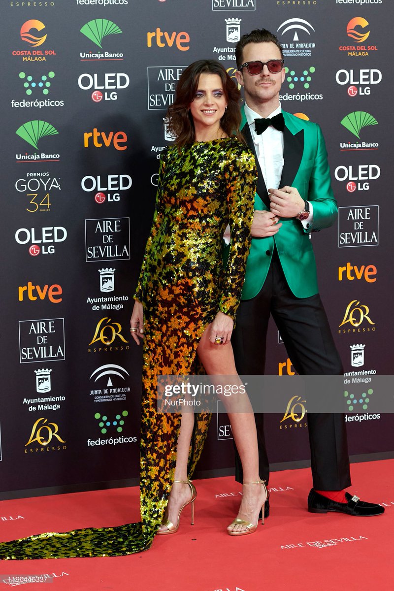 InHouseSC's tweet photo. Diseños de @teresahelbig en al alfombra de los #Goya2020 con @CristinaBrondo_, @ArrufatBlasco y  @GmezMacarena https://t.co/esOqMnG4d3