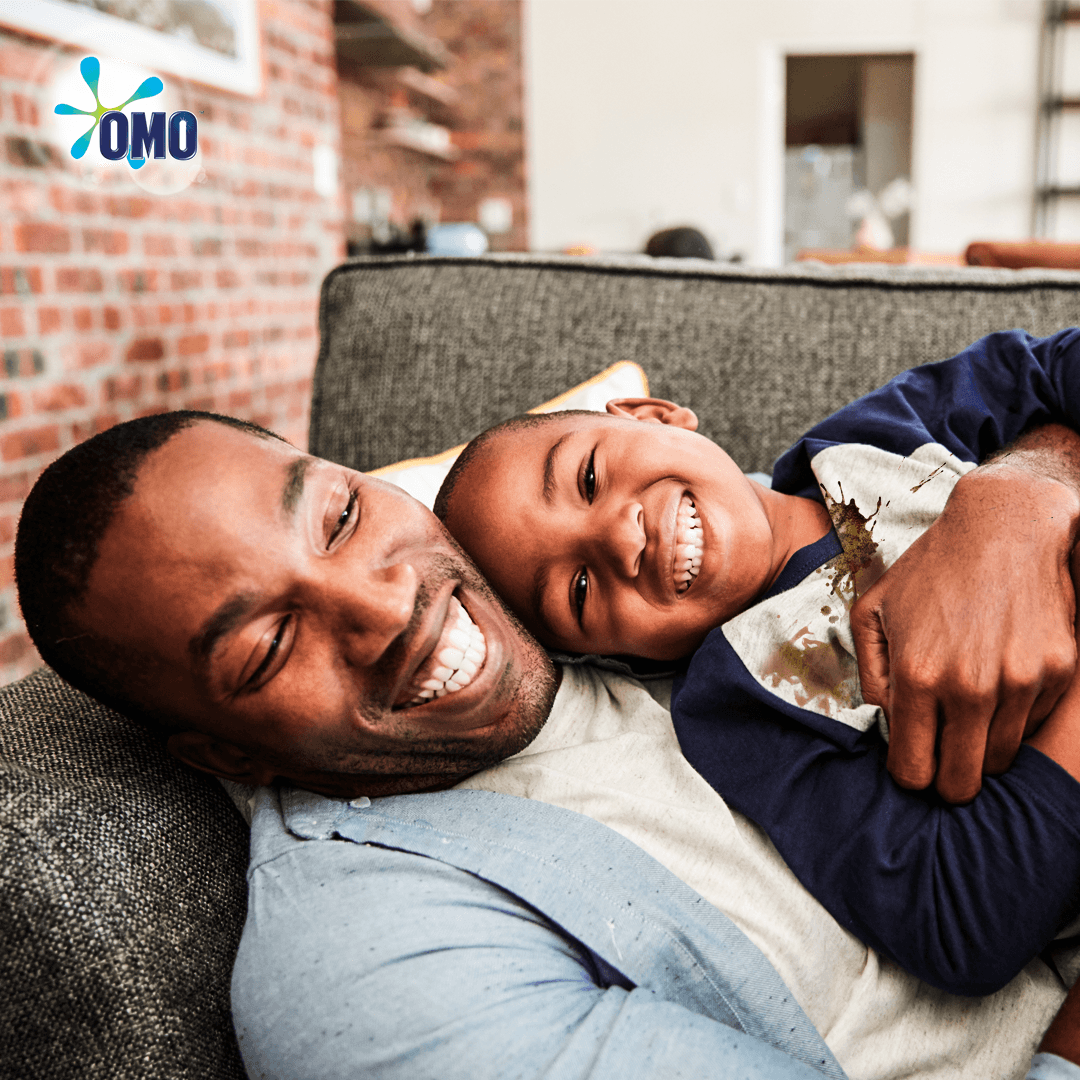 OMODetergentNG's tweet photo. Kids get excited after a long time of play! Don't let the mess get in the way of those cuddles because precious moments like these are priceless. #OMOAuto #ToughStainRemover https://t.co/bPJzsxGQvo
