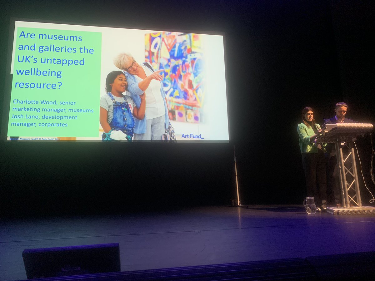 Art can help us see, think and  feel differently... @CharLKWood and Josh Lane introduce findings from @artfund #CalmAndCollected report which you can find here bit.ly/3aIBVY6 #REMIXLDN @remixsummit