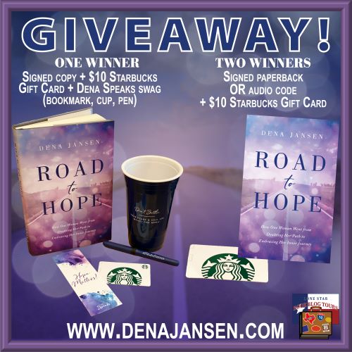 kristinethall's tweet photo. "I felt her vulnerability through the page." @LibrAriel17 awards 5 STARS to ROAD TO HOPE by @dena_jansen on the #LoneStarLit Tour! Read more & enter to win the book & more prizes! #memoir #potentialseeker #meantformore
https://t.co/vb1nZ7pnO3 https://t.co/zs8VkYXrq3