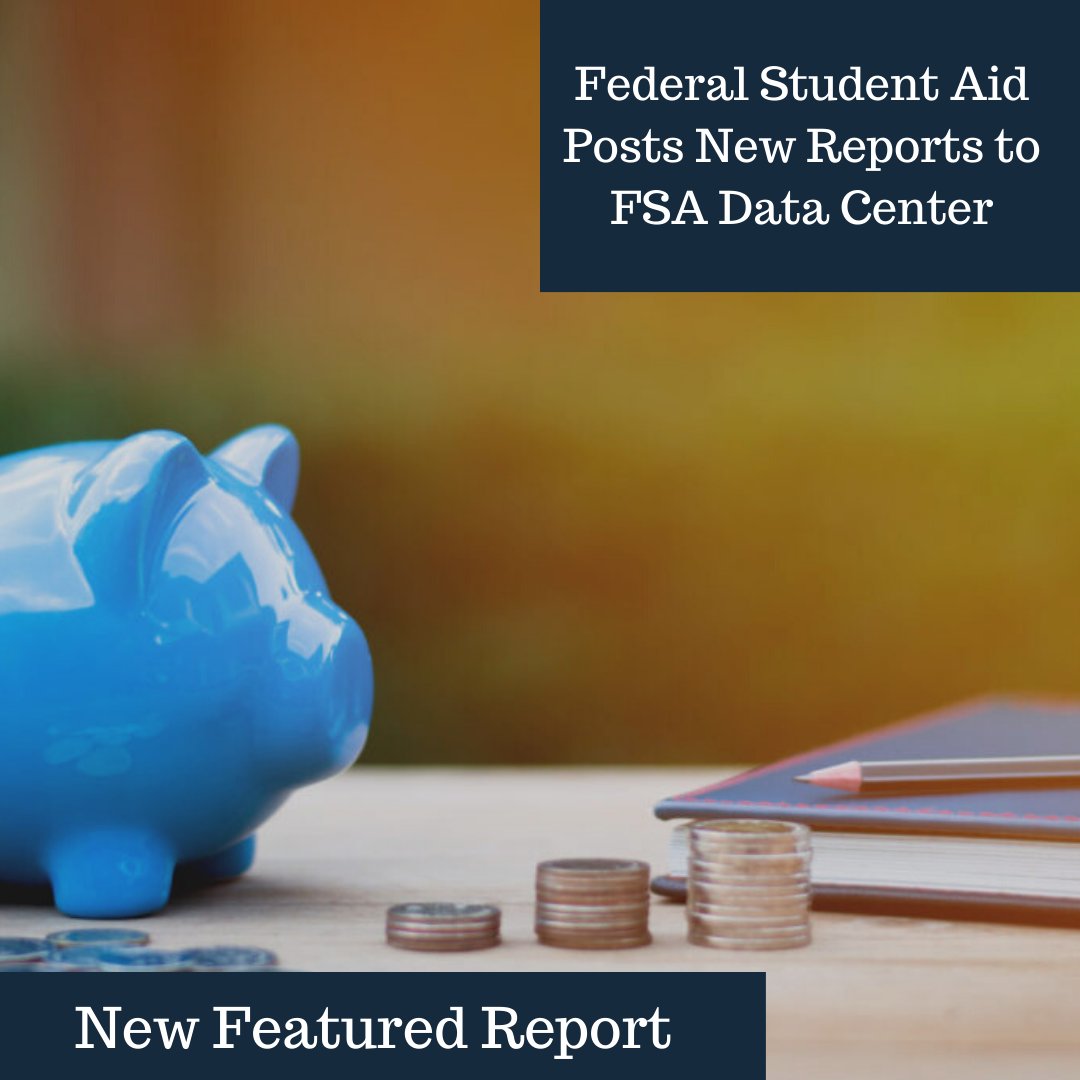ThePNPI's tweet photo. Earlier this month, the Federal Student Aid (FSA) incorporated data through September 2019 to the FSA Data Center. Check out our PNPI's featured report summary! #FSAData #FeaturedReport #PNPI
https://t.co/LfXcfLmpzu…/ https://t.co/N4ueaiVyVQ