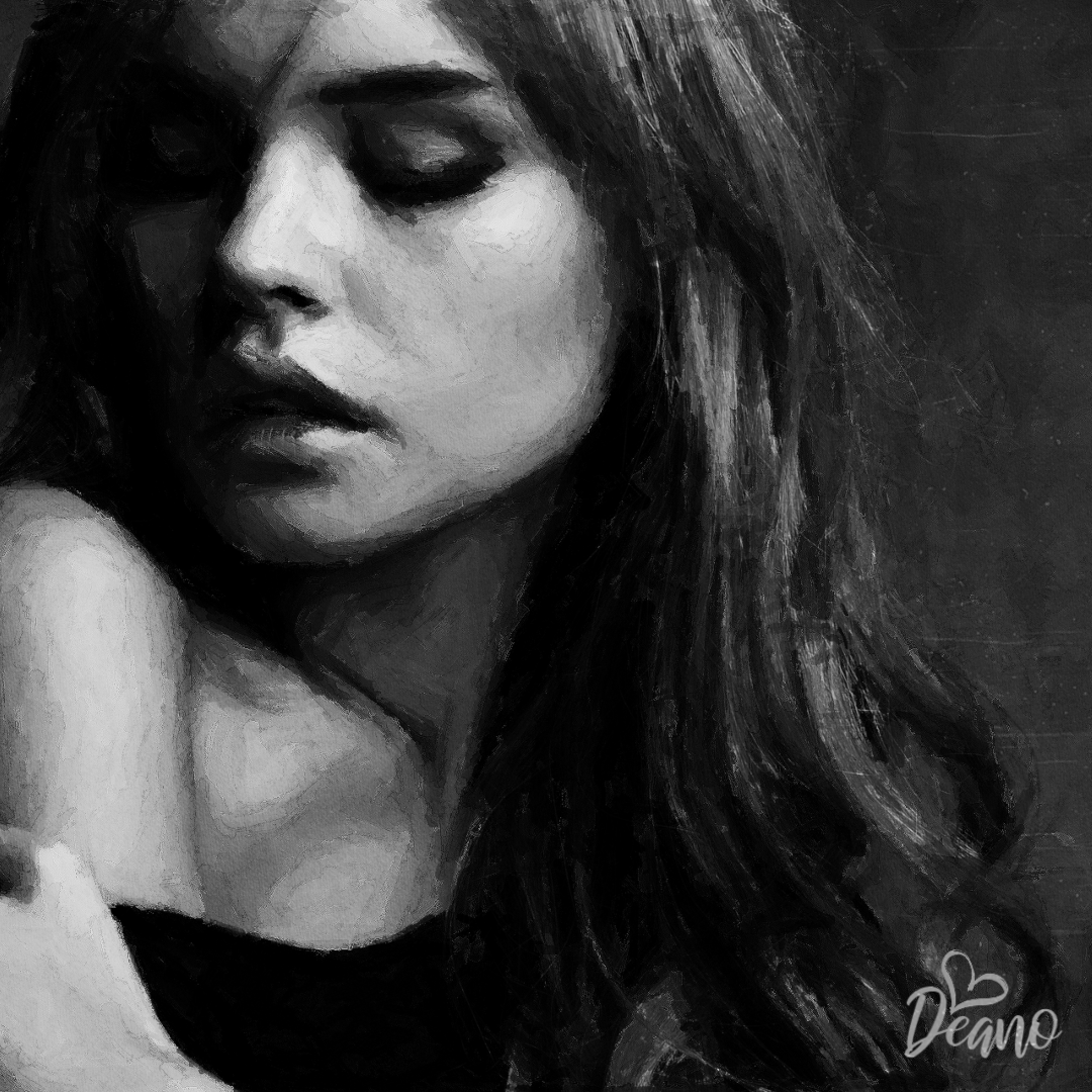 DigiluxEU's tweet photo. 'Ana.' My portrait artwork for the lovely Anastasiya Scheglova from RF Models. This is another new black and white artwork for my new 2020 portfolio.
.
.
#art #portraitart #anastasiyascheglova #model #rfmodels #wacom #madewithwacom #autodesksketchbook #artbydean #digiluxeu https://t.co/0ucxrizS0u