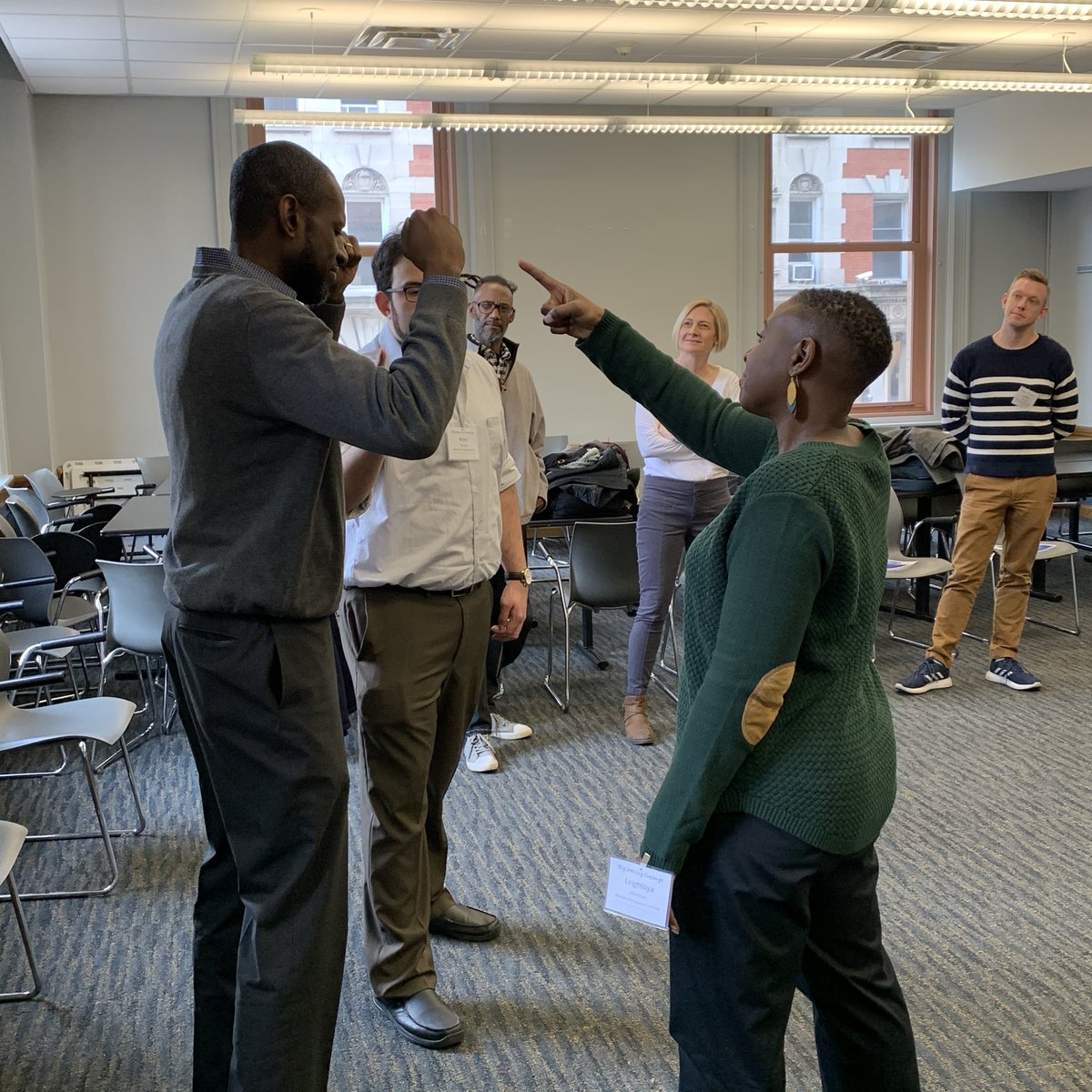 Dr_MMentor's tweet photo. Remixing Performance at #BigLearningChallenge @TCCPET #PDatTC  - Talking through Health Statues...”is this a #MeToo statue” ... taking care of our health in educational arenas. https://t.co/hKAqSwLRfq