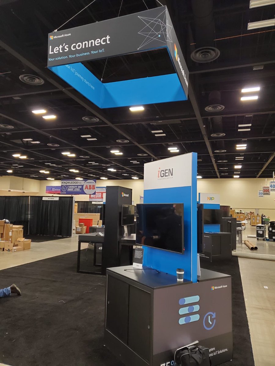 So far so good #DTECH2020. Setting up our booth. Thanks ⁦<a href="/Azure/">Microsoft Azure</a>⁩ for making this all happen! #MondayMotivation #igeneration #ClimateChange #resilencematters