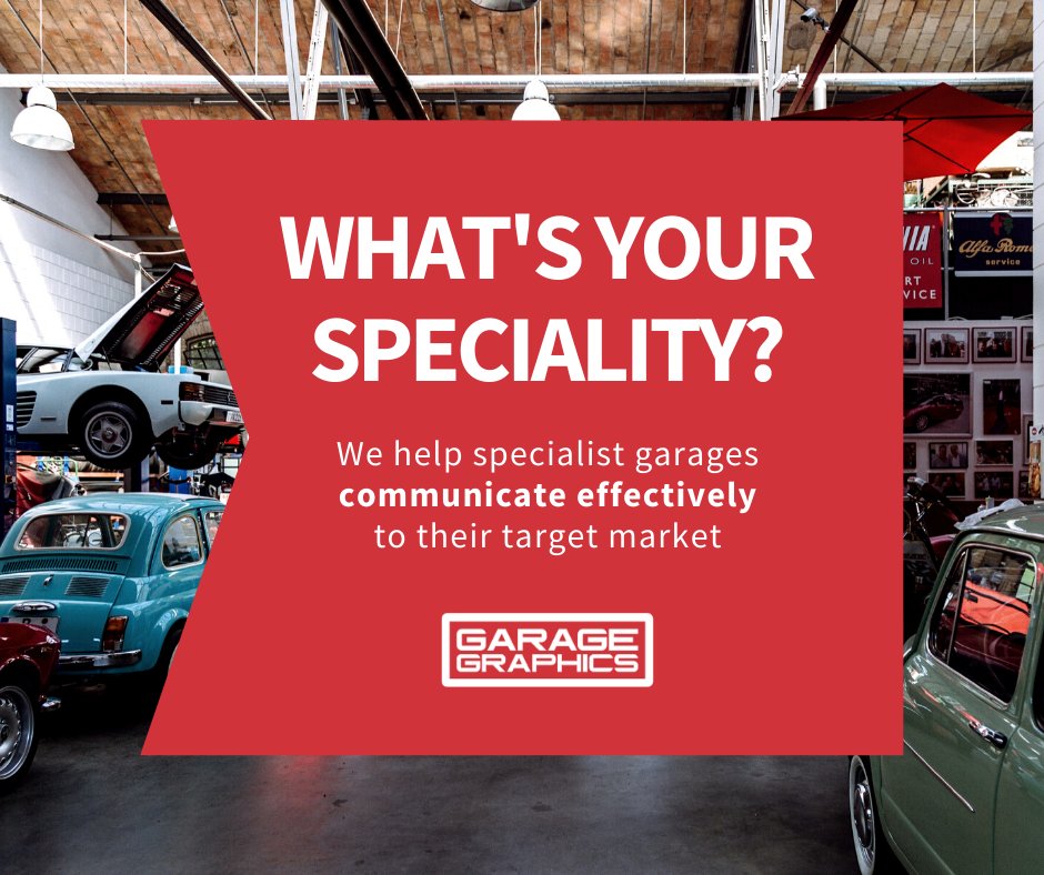 Need some ideas? Get in touch with us today! #garagemarketing #garagewebsite #garagebranding #garagesignage