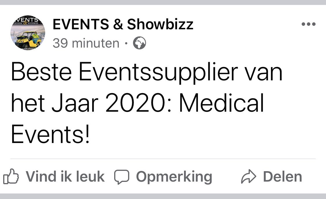 Medical Events NL - Leading in event care tweet media