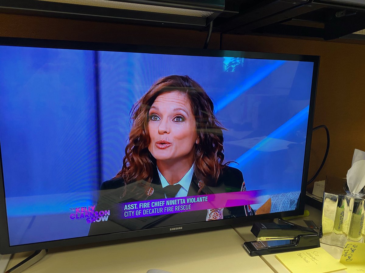 DonnaLampkin's tweet image. City of Decatur Firefighters on @kellyclarkson #DeKalb #CityOfDecatur @wsbtv