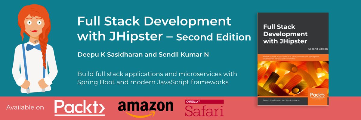 deepu105's tweet image. Second edition of Full Stack Development with #JHipster, has been published. Available on @PacktPub and @amazon
Co-author: @sendilkumarn
Reviewers: @juliendubois
Foreword: @mraible
#Angular #React #VueJS #springboot #Kubernetes
deepu.tech/books