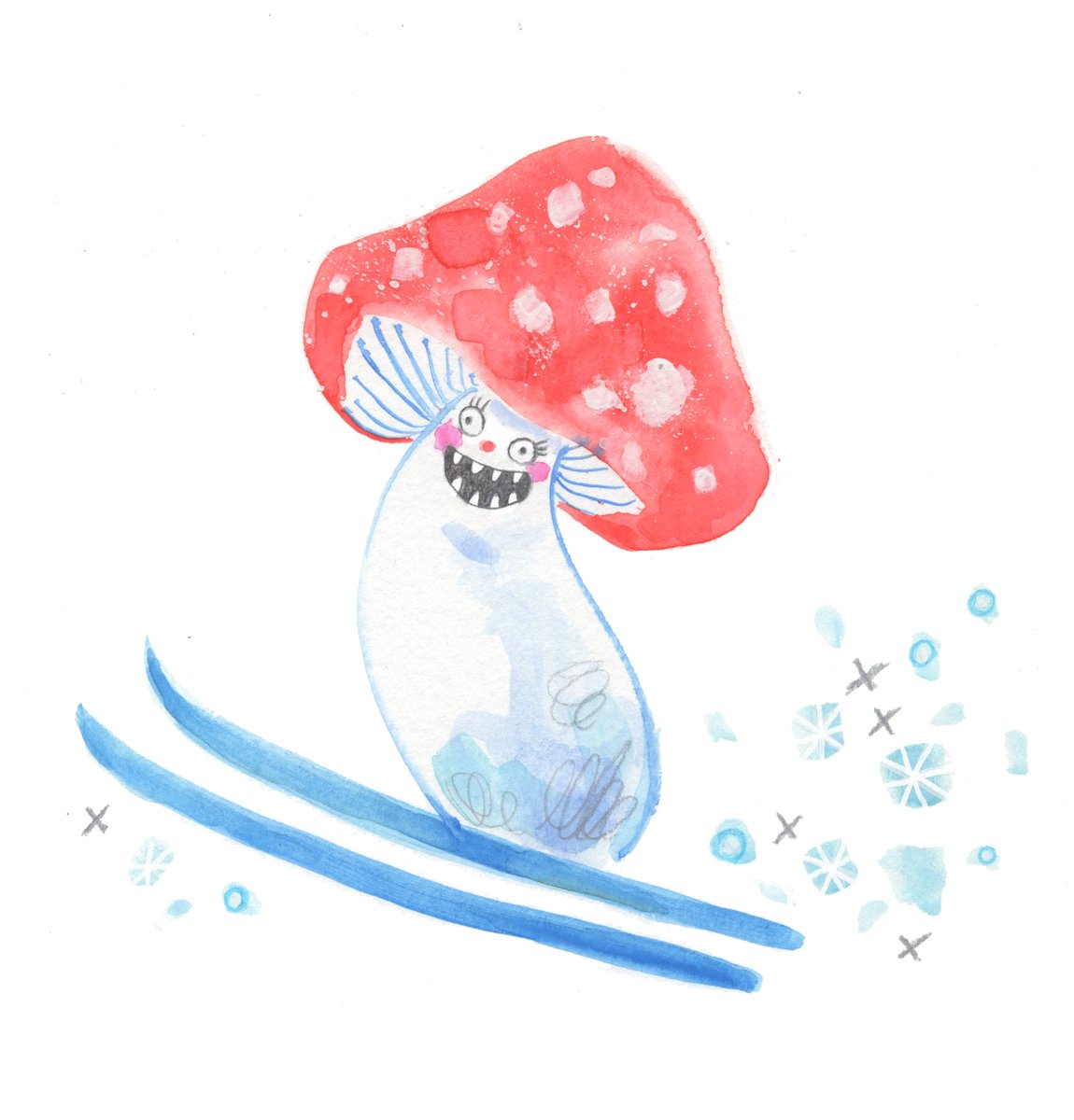 jillianailsa's tweet photo. This little mushroom has so much more energy than I do RN. #HappyMonday #MoreCoffeePls https://t.co/qMKDzC4Bll