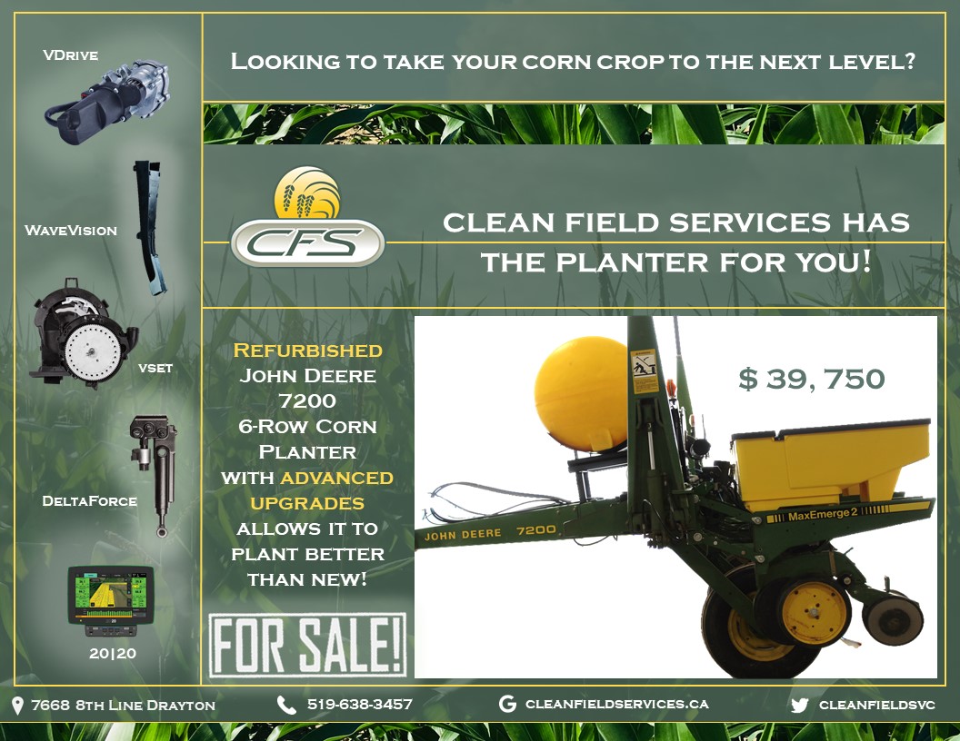 John Deere 7200 6-Row corn planter FOR SALE!
