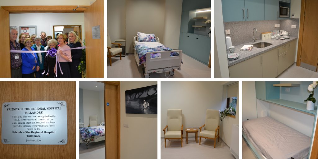 #FirstLook at the beautiful new #PalliativeCare suite in #MRHTullamore which has been kindly gifted by the Friends of Tullamore Hospital for the care &amp; comfort of patients &amp; their families. This is a fantastic facility and well done to all involved!
#care #compassion