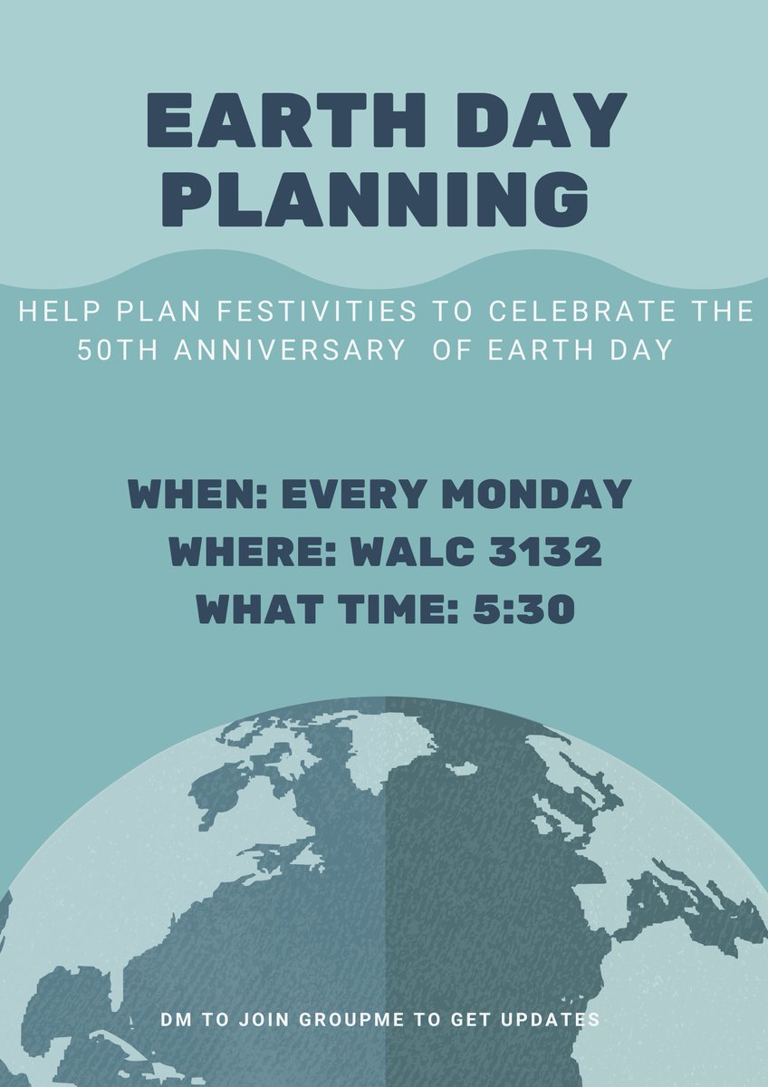 Earth Day Planning Meetings!