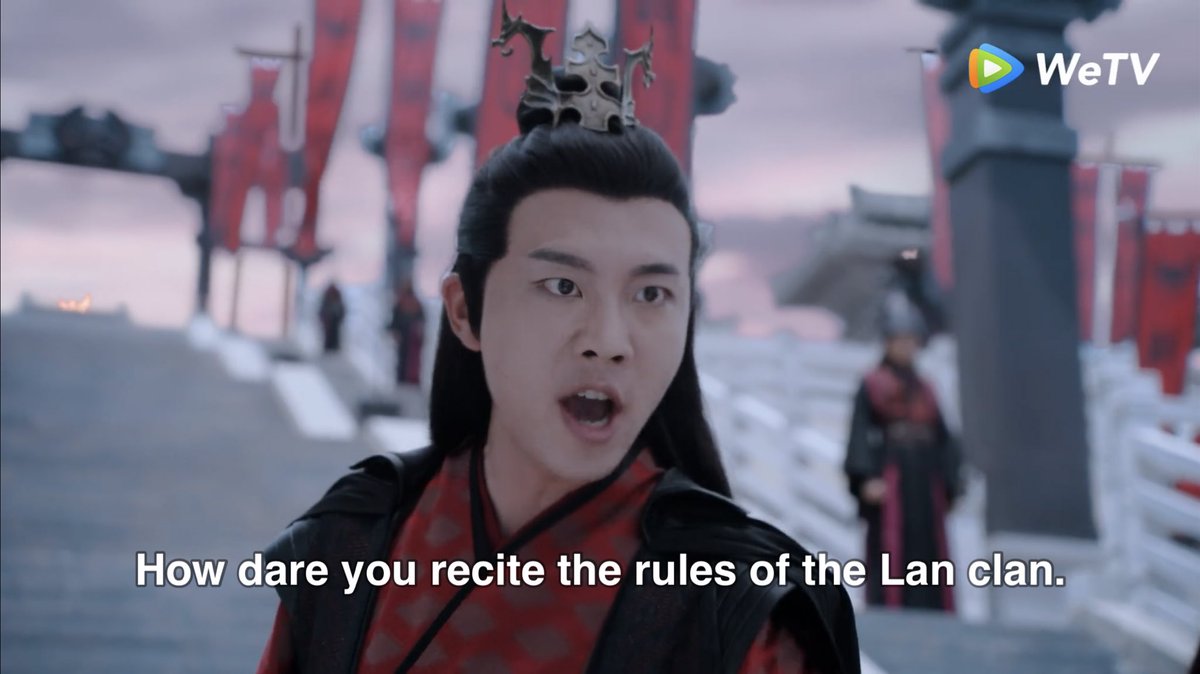wei wuxian shows such disregard for the lan sect rules and yet recites them perfectly whenever he needs to defend lwj.