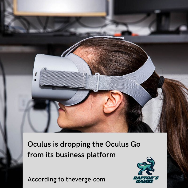 RaptorsGamesVR's tweet photo. “Oculus for Business” page no longer lists the Oculus Go for the platform.
Oculus’ virtual reality business software program is dropping support for the budget Go headset, pushing users toward the fuller-featured Quest.

Businesses can still place bulk… https://t.co/TQ5b9JMphY https://t.co/l7C3jMN7bY