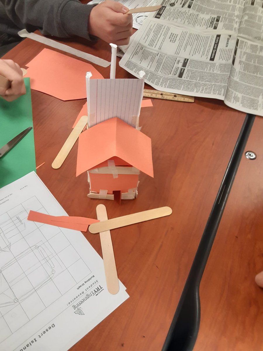 coachhancock40's tweet photo. Statics and hut building challenge.  @HSVCareerCoach @HSVCTE https://t.co/96gYv5FJOt
