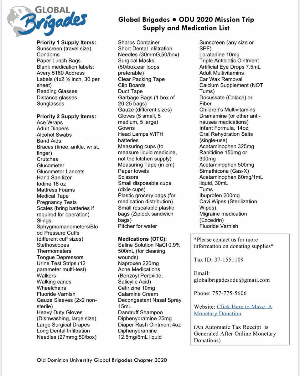 DCdesignmedia's tweet photo. Let's help Global Brigades help Honduras!  We have chosen to voluntarily serve as a drop off site for donations.  Please drop off your items to 5900 Thurston Ave. Suite D Virginia Beach, VA 23455 https://t.co/KPAzZoxPLQ