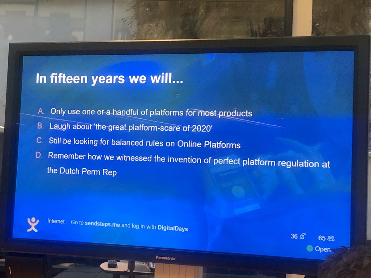 CNiklasson1's tweet photo. In fifteen years we will... Thanks to @NLatEU for an interesting event on EU digital competition #DigitalDays https://t.co/WYD4BznW8K