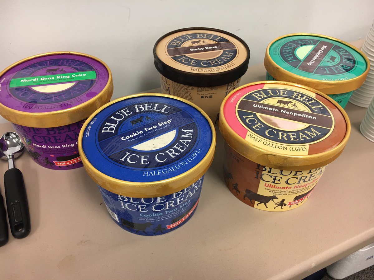 Meeting day at WALB is often sweet. Thanks Blue Bell Ice Cream.