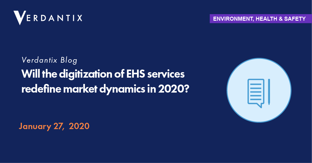 Verdantix's tweet photo. New #EHS blog post! Will the digitization of EHS services redefine market dynamics in 2020? Learn more » https://t.co/dXoWEptP5j

#EHSAnalytics #EHSServices #WorkerSafety #MarketOverview https://t.co/pEZR9lFMeO
