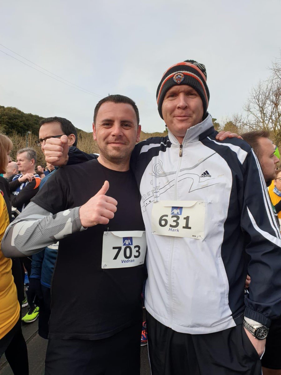 Well done to our chefs Vedran and Mark who took part in the AXA 5 mile run in Raheny yesterday! #carltondublinairport #chef #mayflyrestaurant #5miles