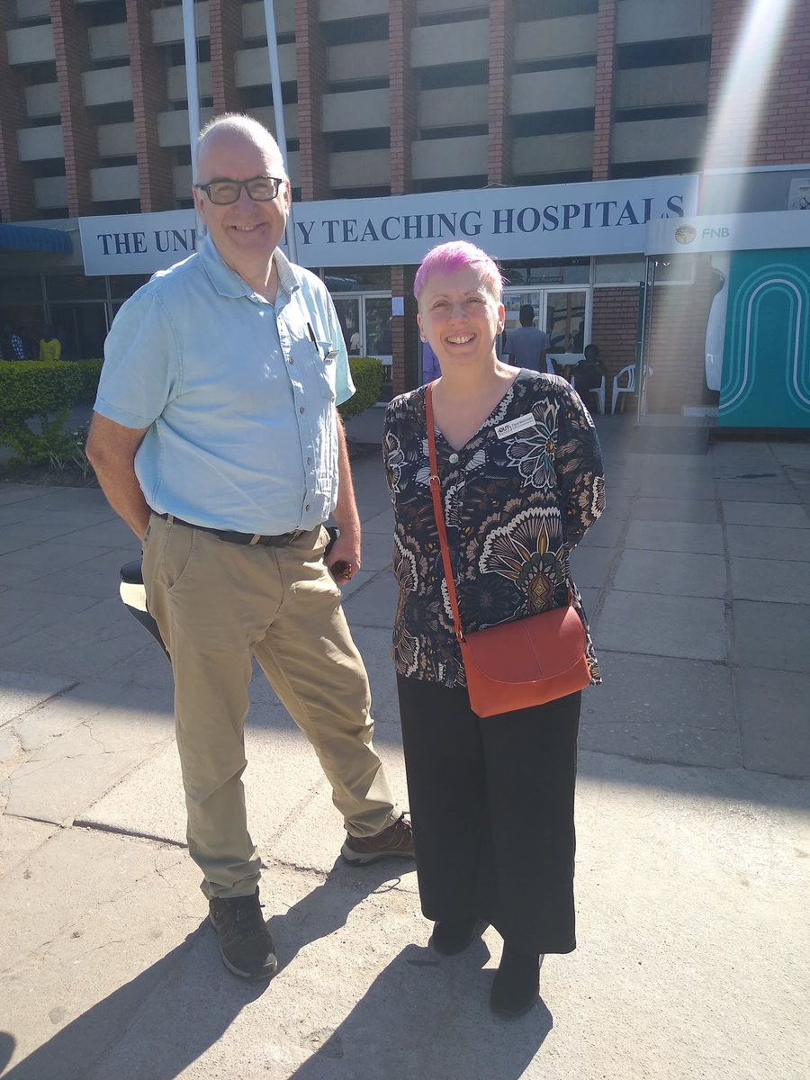outtoafrica's tweet photo. Today our dynamic duo met with Father Godwin and Dr Moses Mataa. They came across some inspirational artwork on the children's cancer ward and have firmed up plans for the week ahead. They are looking forward to teaching the volunteer chaplains tomorrow. #goteam #dynamicduo https://t.co/pZFlZ6UAQ1