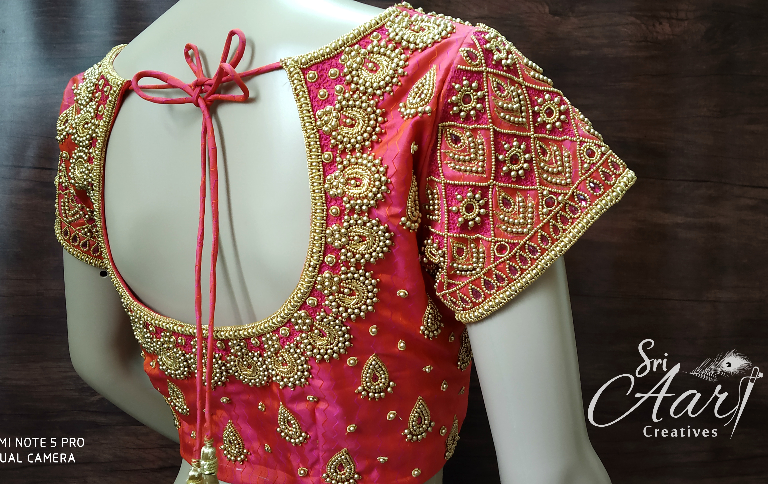 short hand bridal blouse design
