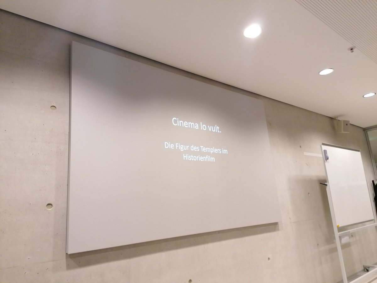 CAntenhofer's tweet photo. Cinema lo vult. Rezeption der #templer im #film mit Paul Csillag heute in der Ringvorlesung des #izmf #unisalzburg https://t.co/mWt72YH2aQ
