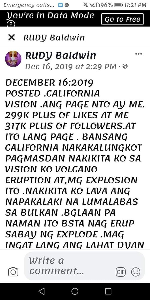 LiviaEstabillo's tweet image. California volcano will erupt and explosion nakita sa vision nya