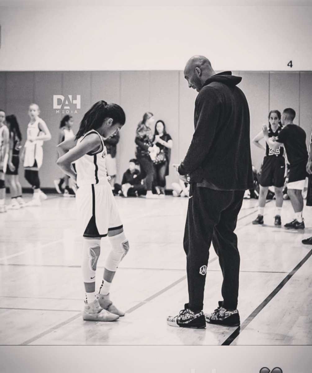 CoachJacie's tweet photo. Kobe changed millions of lives of people that didn’t even know him. I got my pic with him because he came to the WOMENS Final 4 w/his daughters. He saw 🏀 as 🏀-not male or female-just 🏀 Forever grateful for the legacy he left as a player,competitor,worker, &amp; dad #MambaForever https://t.co/mKGvlO1mTA