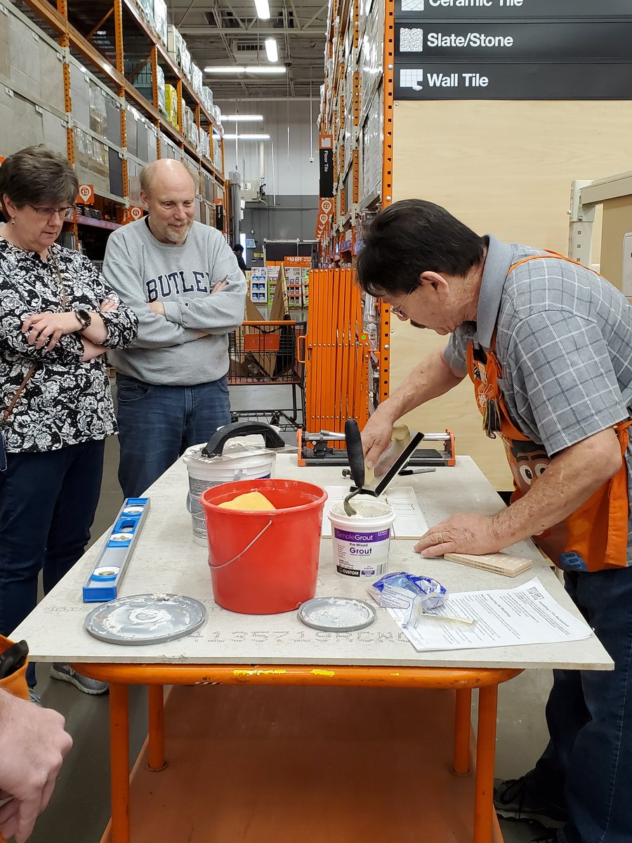 Milycam75's tweet photo. Kudos to James (D27) for leading the tile class like a PRO! https://t.co/U3wbMzpQZQ