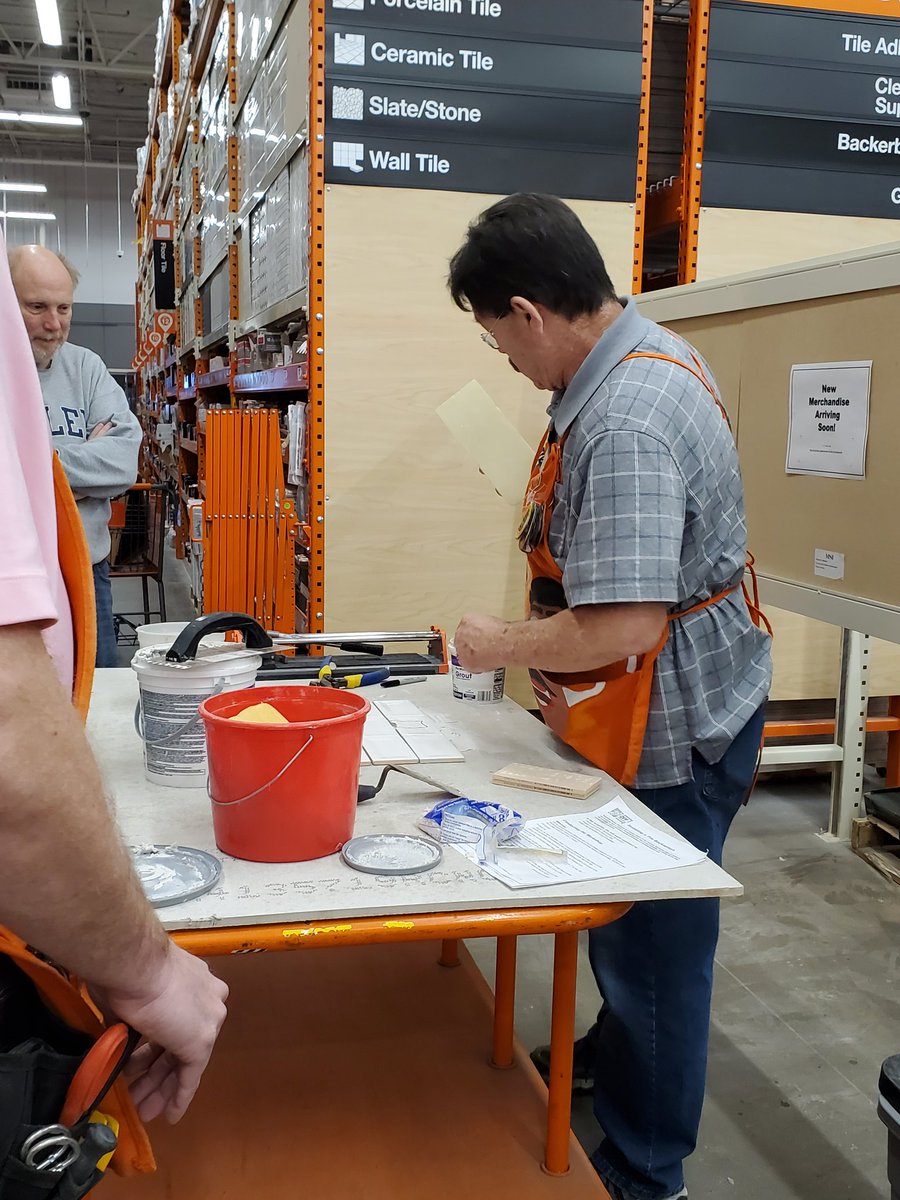 Milycam75's tweet photo. Kudos to James (D27) for leading the tile class like a PRO! https://t.co/U3wbMzpQZQ