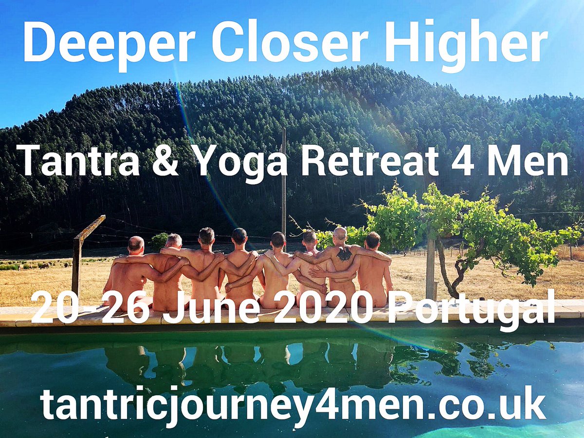 gaytantralondon's tweet photo. FINAL 5 DAYS for Early Bird Ticket
Tantric Retreat in Central Portugal
Tantra & Yoga practices, nature, healthy food, wild swimming, woodland walks and communal living.
details on: https://t.co/UJoWyCLDNp
#tantra #yoga #retreatformen #maleconnection #conscioustouch #mindfultouch https://t.co/qaW4jy32EI