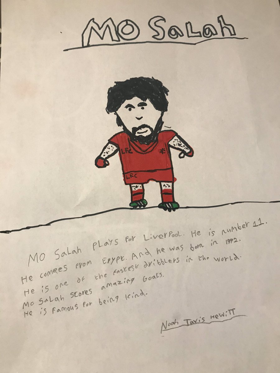 DamianHewitt7's tweet photo. My little summer born is slowly becoming more confident in his writing. He blows me away with his quiet determination that I wish I possessed when I was 6! He only needed help with one spelling and his ideas are his own. If you could like and share it will mean so much to him ✏️x https://t.co/u8OZ5gYNU5