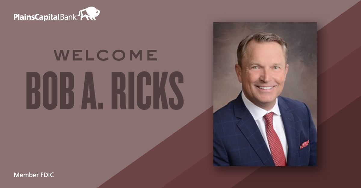 PlainsCapital's tweet image. Please join us in welcoming Bob A. Ricks who has  recently joined the PlainsCapital Private Bank division as senior vice president and wealth strategist in Lubbock. Read his feature in the Lubbock Avalanche-Journal for more info. 

lubbockonline.com/business/20200…