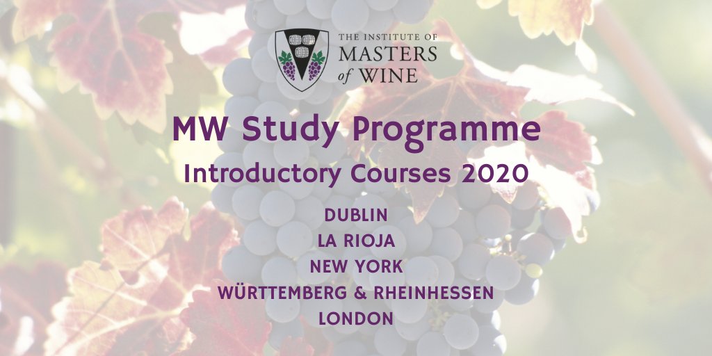 mastersofwine's tweet photo. We’re in the UK, USA, Ireland, Spain AND Germany this year for introductory courses. If you’re thinking of applying to the MW study programme, our intro courses are a great way to get a feel for the MW approach. Find out more and register: https://t.co/24eg7G9i7Q #mastersofwine https://t.co/Dqd7R0Vifa
