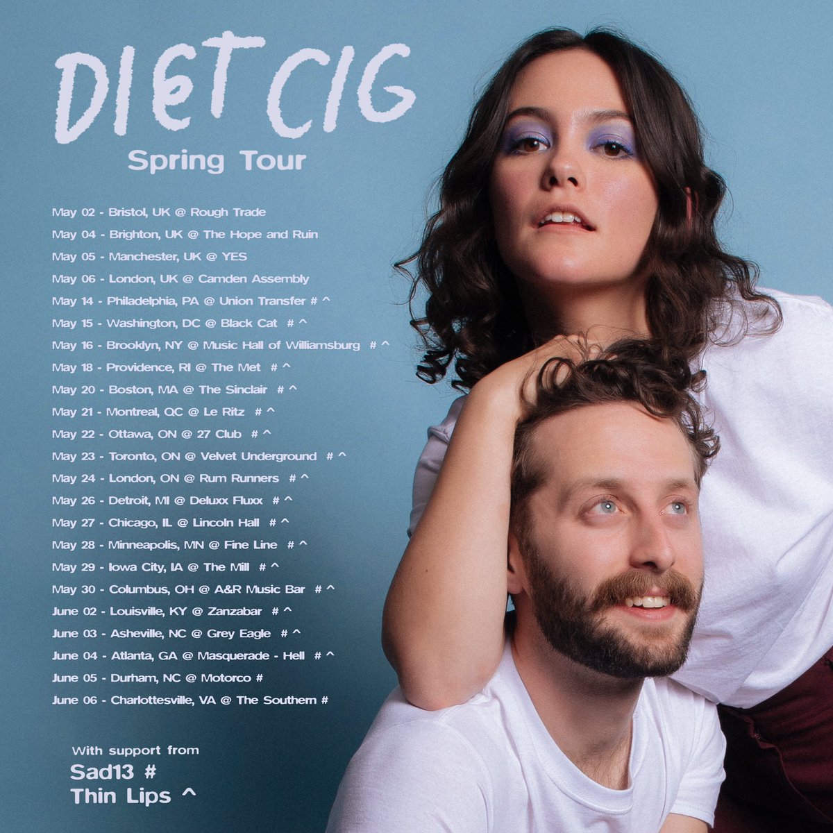 sad13's tweet photo. first sad13 tour since 2017 *and* it’s with @dietcig 🥰🥰🥰 https://t.co/cvvWyIx4YX