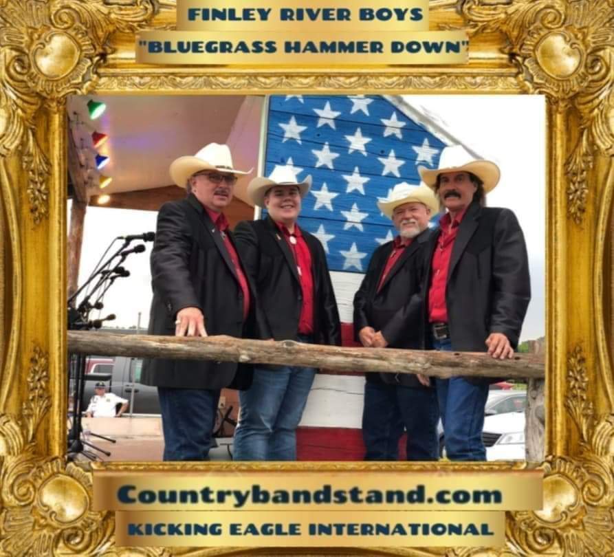 It's The Finley River Boys 

At CountryBandStand.com

With Their "Bluegrass Hammer Down"

Radio DJs can email us for promo copy of any of our artists, Thank you
Cindy, KEI PR email PR@Kickingeagle.com

You can hear new releases at Countrybandstand.com on the RADIO page